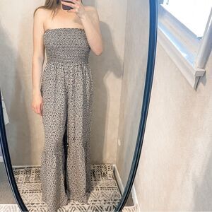 Free People Little of Your Love Strapless Jumpsuit M